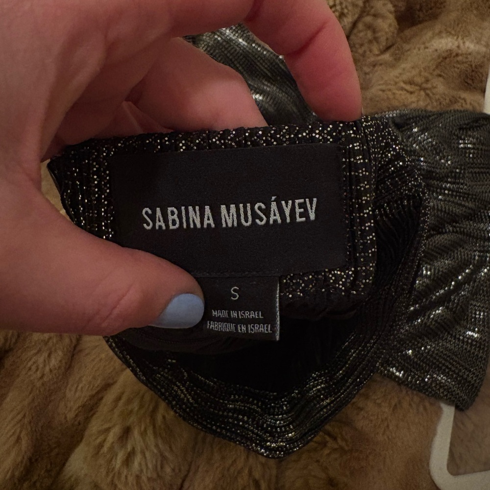 Sabina Musayev Gold Pants - Picture 2 of 8